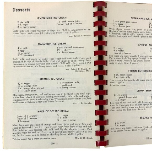 Womans Exchange Cook Book Volume I Sixth Printing 1975 Memphis TN Spiral Bound - Picture 11 of 11